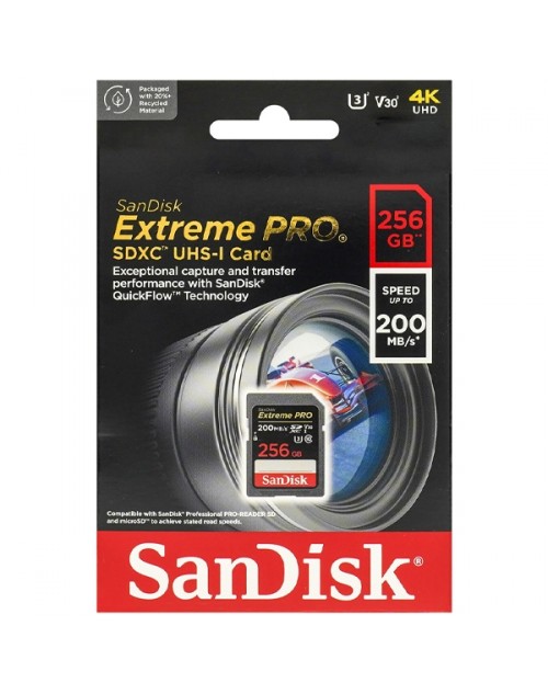 SanDisk Extreme PRO 256GB SDXC UHS-I Card 